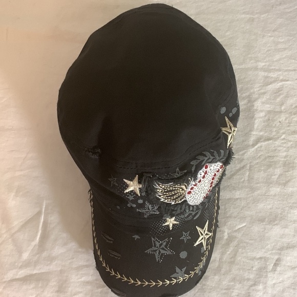 Leader Rhinestone Baseball Cap/Hat - Picture 2 of 10